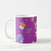 You 得 This」宇宙をテーマにした可愛い宇宙飛行士のマグカップ コーヒーマグカップ (左)