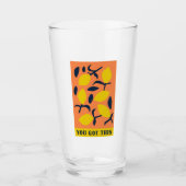 You 得 This - Sober Living Pint Glass タンブラーグラス (正面)