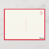 You 恋しく思  Bulldog Pupy Dogはがき ポストカード (裏面)