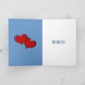 You 恋しく思 Greeting Cards カード (内部)