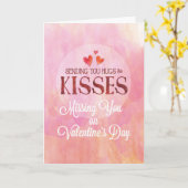 You 恋しく思 Valentine Sending Hugs and Options カード (黄色い花)