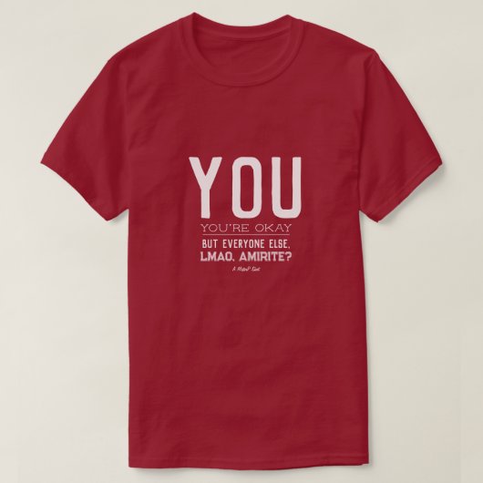 YOU - A MisterPシャツ Tシャツ (デザイン正面)