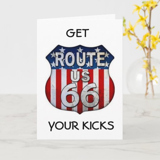 **YOU ALWAYS GET YOUR KICKS** **60th BIRTHDAY** カード (黄色い花)