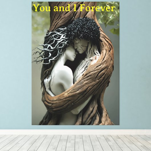 You and I Forever キャンバスプリント (インサイチュ (ウッドフロア))