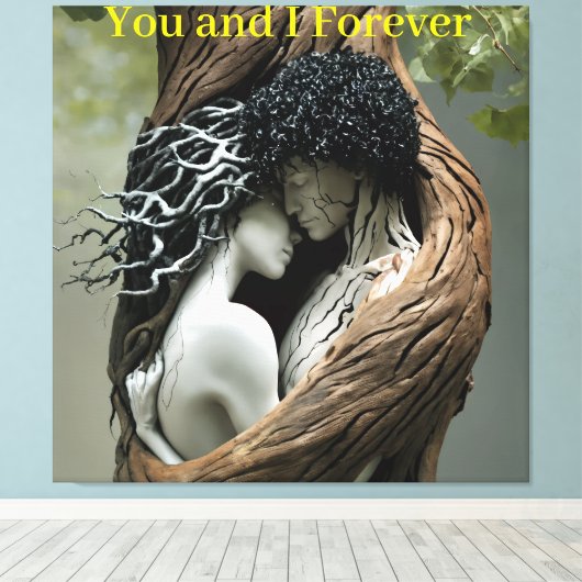 You and I Forever キャンバスプリント (インサイチュ (ウッドフロア))