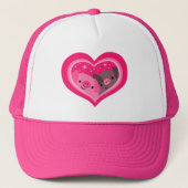 You And Me (かわいい漫画の豚) キャップ (正面)