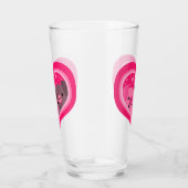 You And Me (かわいい漫画の豚) タンブラーグラス (右)