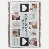 You And Me Always & Foreverフォトコラージュ スローブランケット (正面縦)
