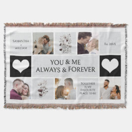 You And Me Always & Foreverフォトコラージュ スローブランケット