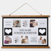 You And Me Always & Foreverフォトコラージュ 吊り下げ型タペストリー (正面)