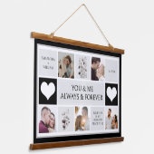 You And Me Always & Foreverフォトコラージュ 吊り下げ型タペストリー (傾斜あり)