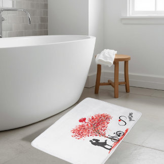 You and Me, and Cupid Bath Mat バスマット