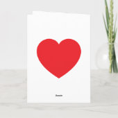 You and Me, and Cupid Personalized Folded Card カード (裏面)