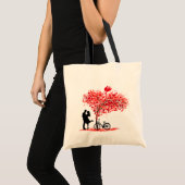 You and Me, and Cupid Tote Bag トートバッグ (正面(商品))