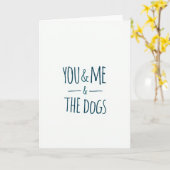 You And Me And The Dogs Card カード (黄色い花)