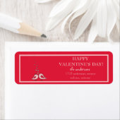 You and Me- Love Birds Valentine's day sticker ラベル (インサイチュ)