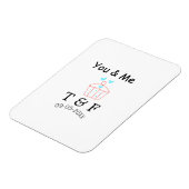 You and me love cup cake red valentine's day name  マグネット (左側)