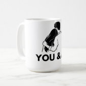 You And Me Minimal Couple Mug コーヒーマグカップ (正面左)