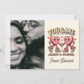 You and me perfect match valentines写真 カード (正面)