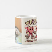 You and me perfect match valentines写真 コーヒーマグカップ (中央)