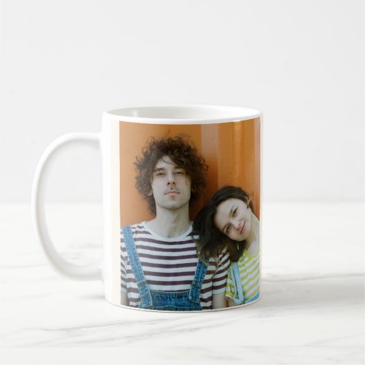 You and me perfect match valentines写真 コーヒーマグカップ (左)