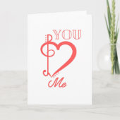 You and Me Romantic Couple カード (正面)