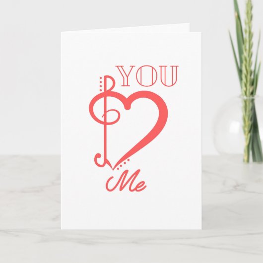 You and Me Romantic Couple カード (正面)