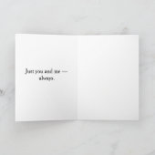 You and Me Romantic Couple カード (内部)