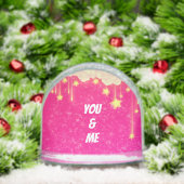 You and Me Wedding Snow Globe Pink (クリスマス)