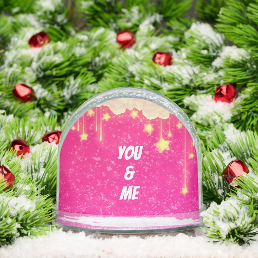 You and Me Wedding Snow Globe Pink (クリスマス)