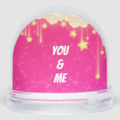 You and Me Wedding Snow Globe Pink (裏面)