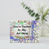 You&apos; 私の美術展に招待される再 インビテーションポストカード (スタンド正面)