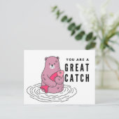 You Are 素晴らし Catch おもしろい love anniversary card ポストカード (スタンド正面)