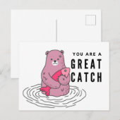 You Are 素晴らし Catch おもしろい love anniversary card ポストカード (正面/裏面)