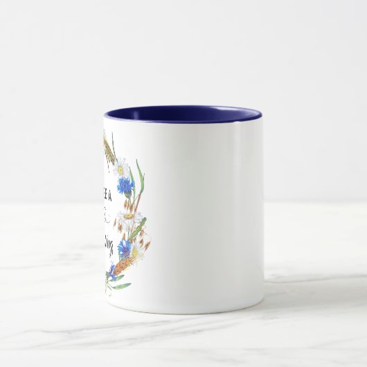 You Are A Blessing Mug - Navy Blue Ceramic マグカップ (中央)
