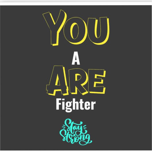 YOU ARE A FIGHTER! シール (正面)