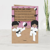 You are A-Maze-ing Black Girls Karate誕生日 カード (裏面)