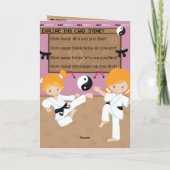 You are A-Maze-ing Ginger Girls空手誕生日 カード (裏面)