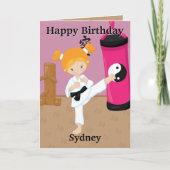 You are A-Maze-ing Ginger Girls空手誕生日 カード (正面)