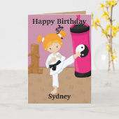 You are A-Maze-ing Ginger Girls空手誕生日 カード (黄色い花)