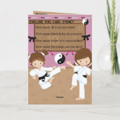 You are A-Maze-ing Girls空手ハッピーバースデー カード (裏面)