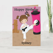 You are A-Maze-ing Girls空手ハッピーバースデー カード (正面)