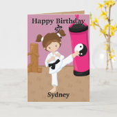 You are A-Maze-ing Girls空手ハッピーバースデー カード (黄色い花)