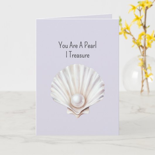 You Are A Pearl Shell I Treasure カード (黄色い花)