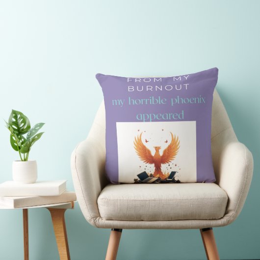 You are a phoenix rising クッション (椅子)