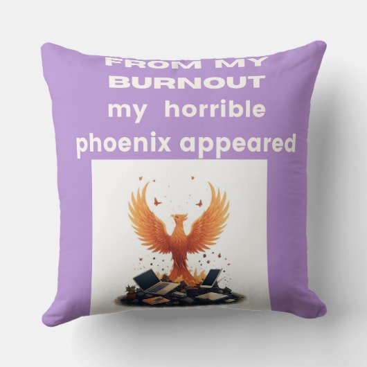 You are a phoenix rising クッション (裏面)