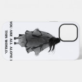 "You Are All Alone" ダークアニメ風スマホケース iPhoneケース (裏面横)