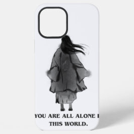 "You Are All Alone" ダークアニメ風スマホケース iPhone 12 Pro Maxケース