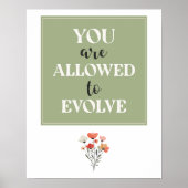 You Are Allowed to Evolve - Neutral Modern WallArt ポスター (正面)