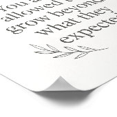 You Are Allowed to Grow – Empowering Wall Art for ポスター (角)